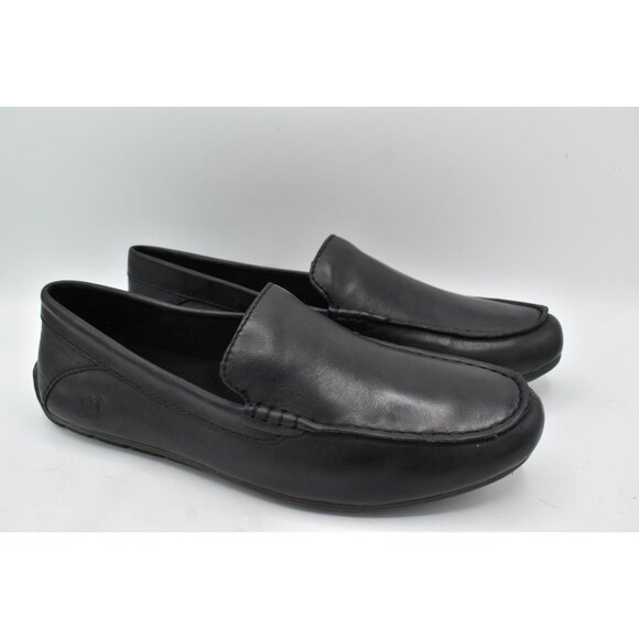 Born Mens Size 10 Liam Black Full Grain Leather Slip On Driver Loafers Shoes main image 6